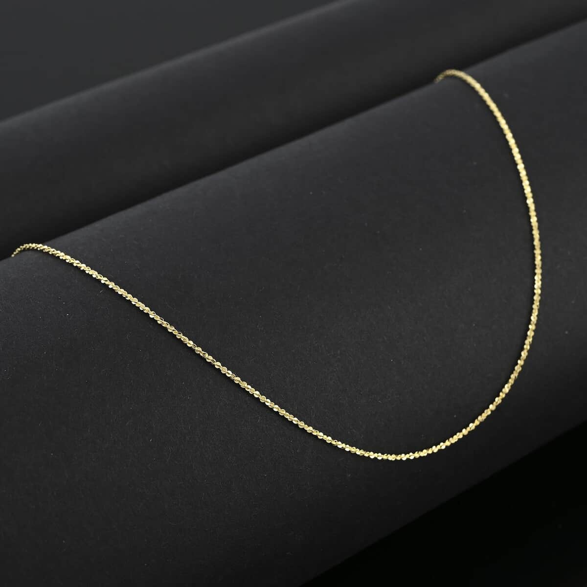 Italian Margherita Chain Necklace in 10K Yellow Gold 1.23 Grams 20 Inches image number 1