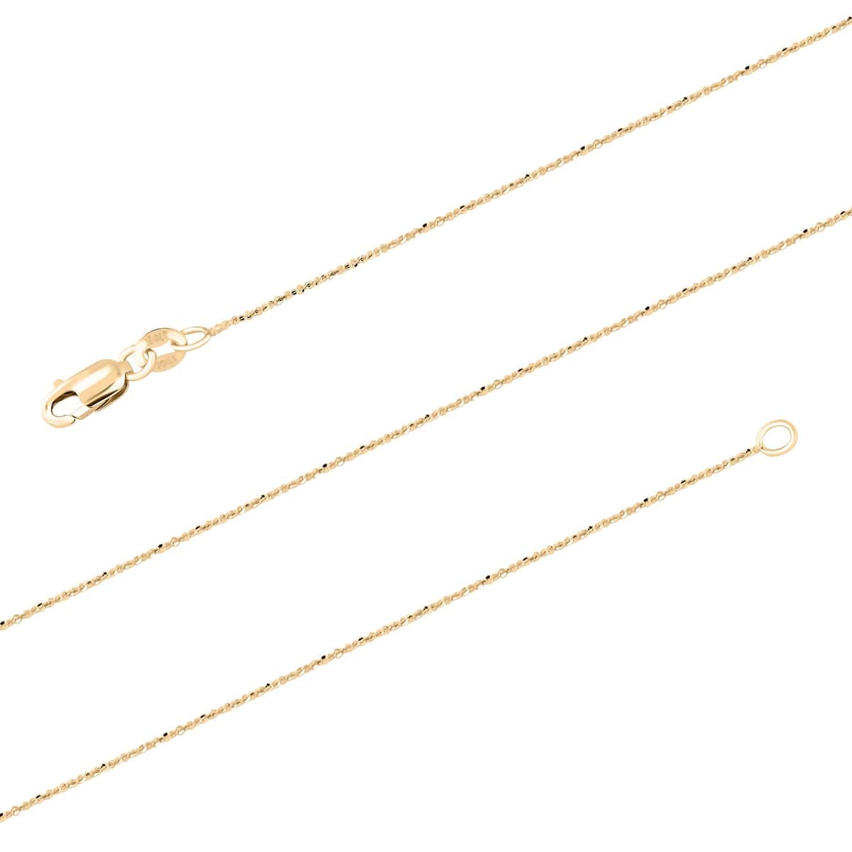 Italian Margherita Chain Necklace in 10K Yellow Gold 1.23 Grams 20 Inches image number 2