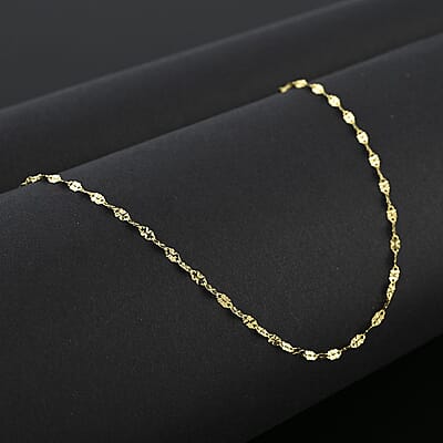 Italian Diamond-Cut Sunburst Chain in 10K Yellow Gold 0.90 Grams 20 Inches