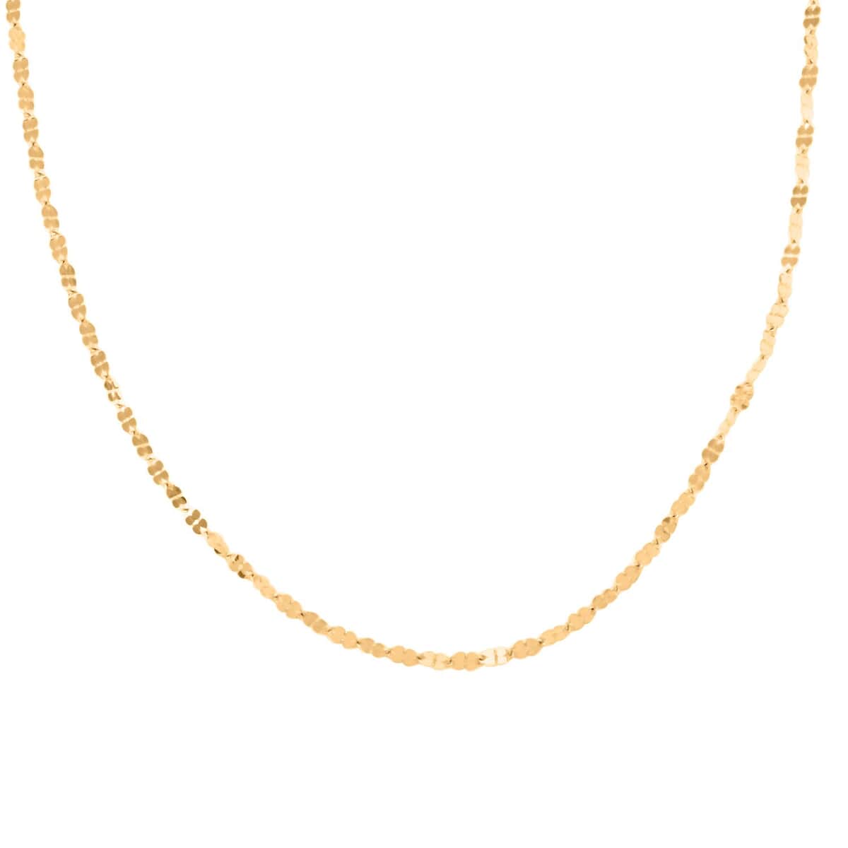 Quadrifoglio Italian 10K Yellow Gold Grande Clover Necklace 20 Inches 1.60 Grams image number 0