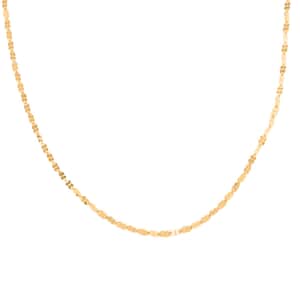 Quadrifoglio Italian 10K Yellow Gold Grande Clover Necklace 20 Inches 1.60 Grams