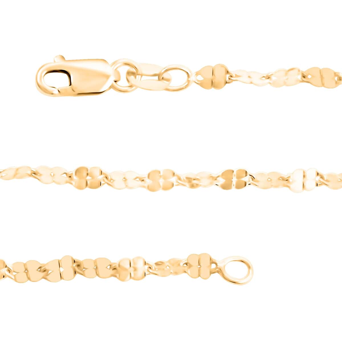 Quadrifoglio Italian 10K Yellow Gold Grande Clover Necklace 20 Inches 1.60 Grams image number 2