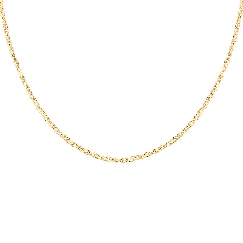 Italian Double Singapore Necklace in 10K Yellow Gold 1.82 Grams 20 Inches