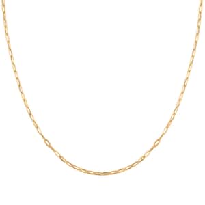 Italian Paperclip Link Necklace in 10K Yellow Gold 1.96 Grams 20 Inches