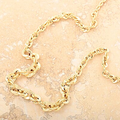Italian Graduated Rope Radiance Necklace in 10K Yellow Gold 3.75 Grams 20 Inches