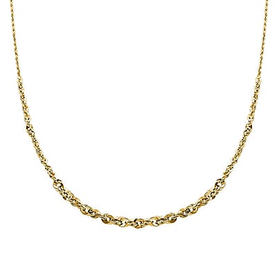 Italian Graduated Rope Radiance Necklace in 10K Yellow Gold 3.75 Grams 20 Inches