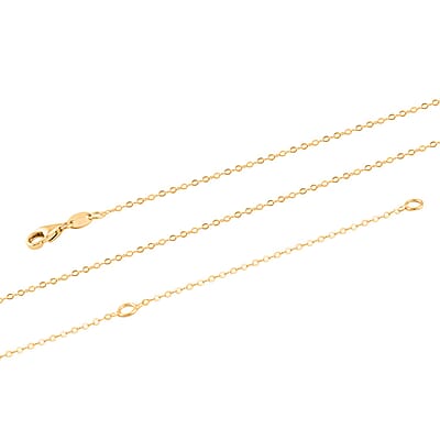 Italian 10K Yellow Gold Bow Necklace 18-20 Inches 1.70 Grams
