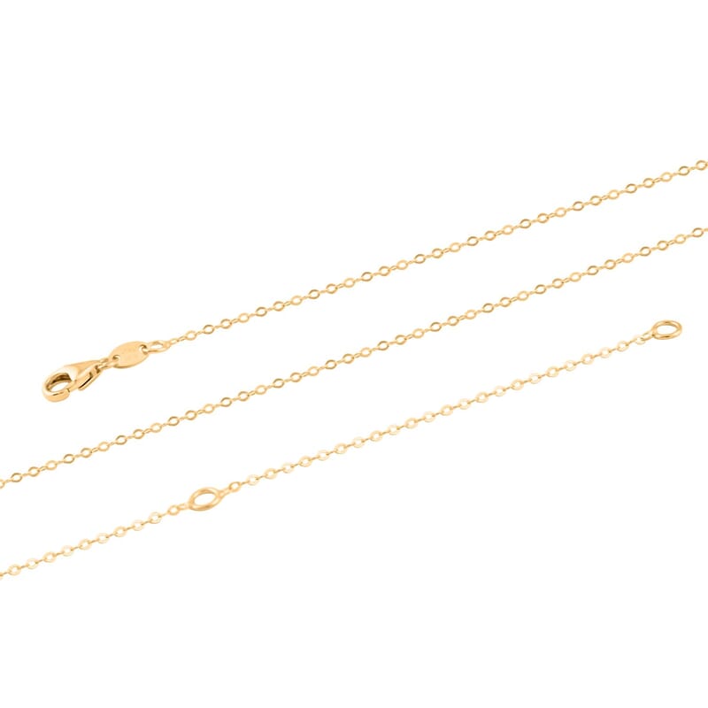 Italian 10K Yellow Gold Bow Necklace 18-20 Inches 1.70 Grams