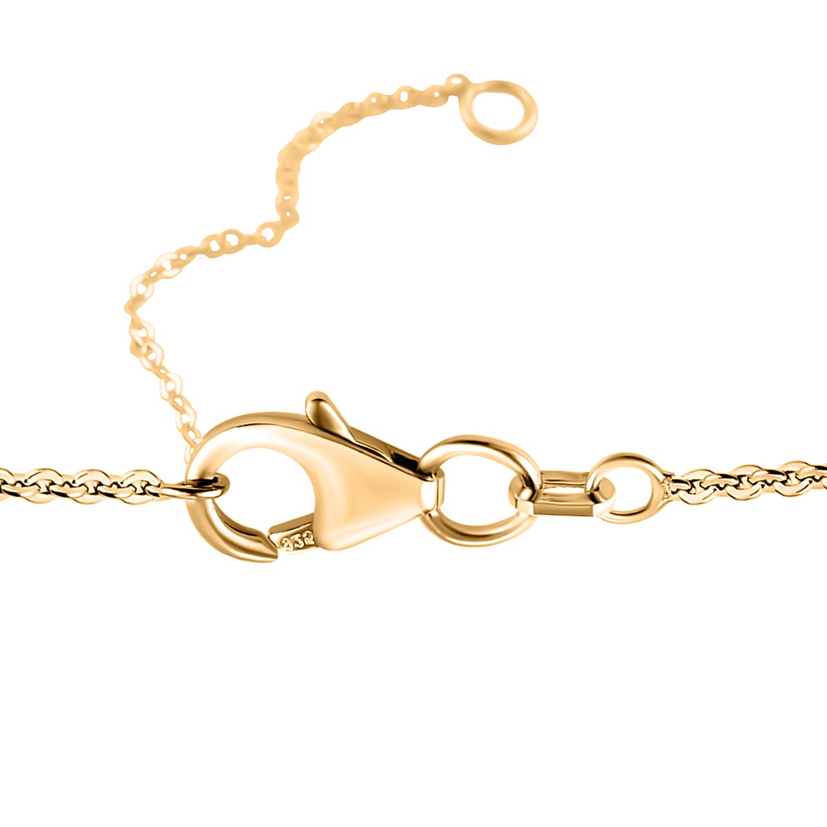 Italian Rosetta Love Knot Pendant Necklace in 10K Yellow Gold 1.30 Grams 18-20 Inches