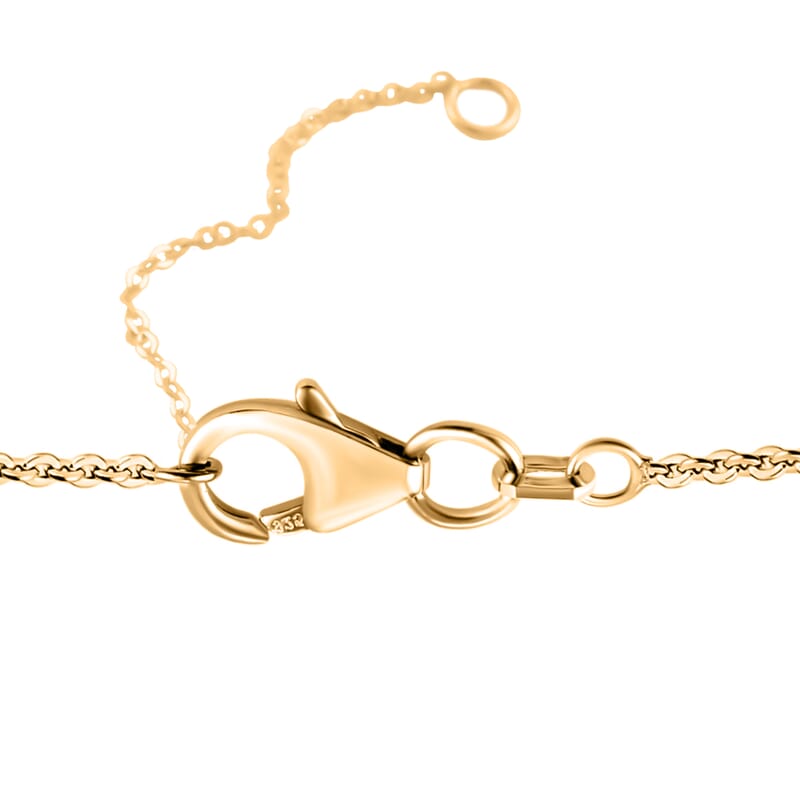 Italian Rosetta Love Knot Pendant Necklace in 10K Yellow Gold 1.30 Grams 18-20 Inches