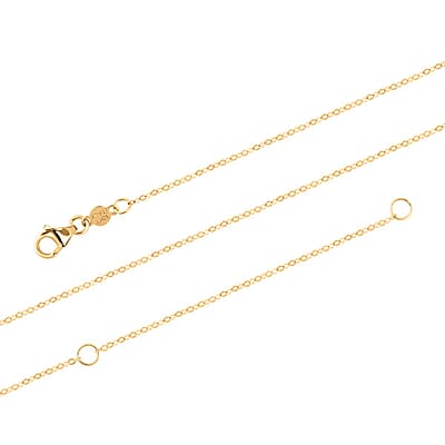 Italian Knife-Edged Circle Necklace in 10K Yellow and White Gold 1.40 Grams 18-20 Inches