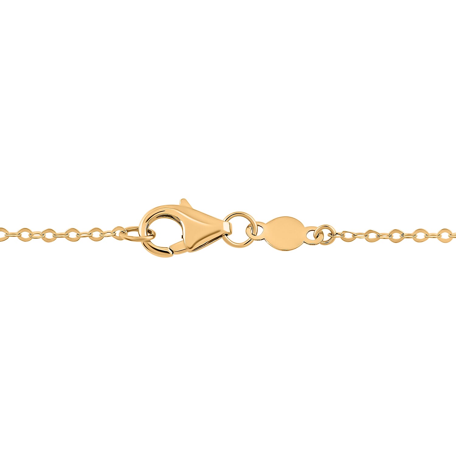 Italian 10K Yellow and White Gold Ricciolo Necklace 18-20 Inches 1.6 Grams