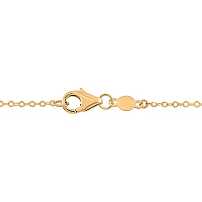 Italian 10K Yellow and White Gold Ricciolo Necklace 18-20 Inches 1.6 Grams
