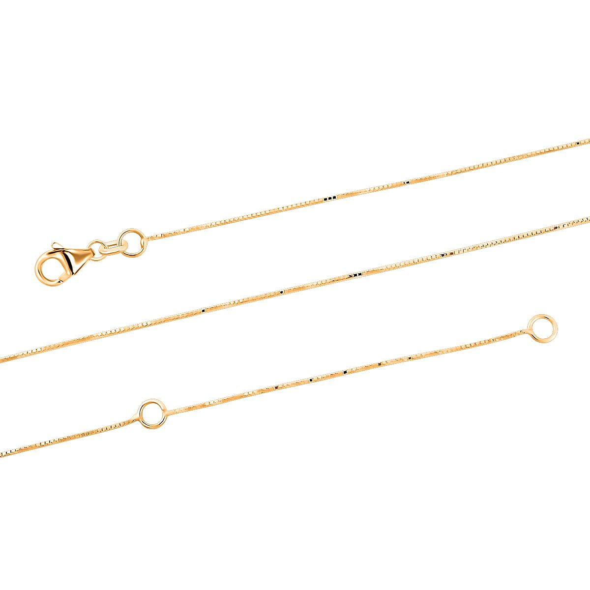 Italian 10K Yellow Gold Star Necklace 18-20 Inches 1.53 Grams
