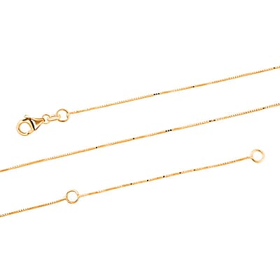 Italian 10K Yellow Gold Star Necklace 18-20 Inches 1.53 Grams