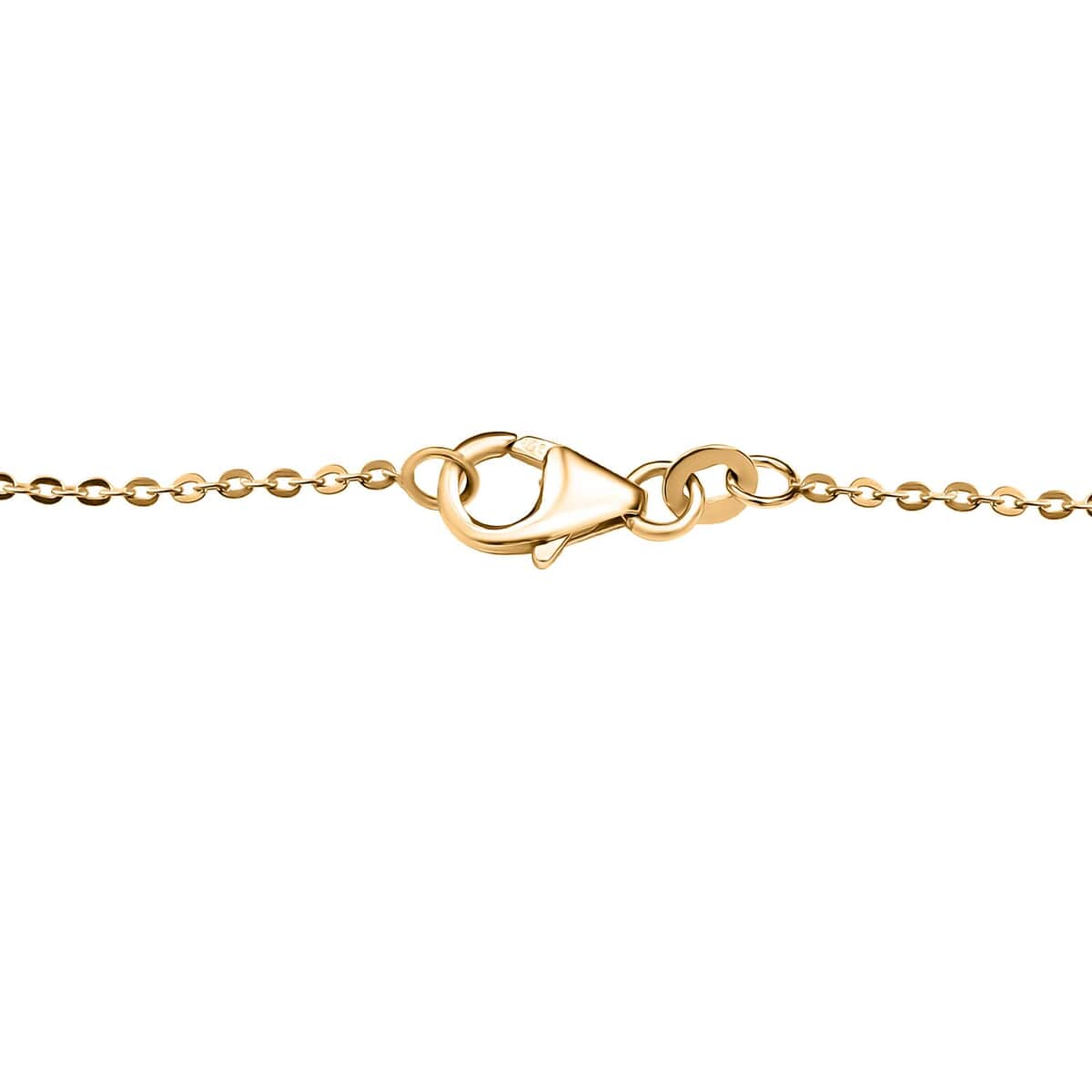 Lanterne Collection Italian 10K Yellow Gold Station Necklace 18-20 Inches 1.10 Grams image number 2