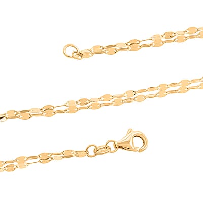 Italian Tassel Mirror Necklace in 10K Yellow Gold 1.80 Grams 20 Inches