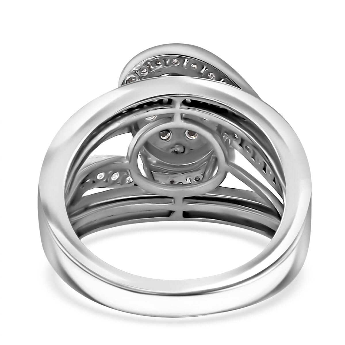 Diamond Ring in Platinum Over Sterling Silver (Size 7.0) 2.00 ctw image number 2