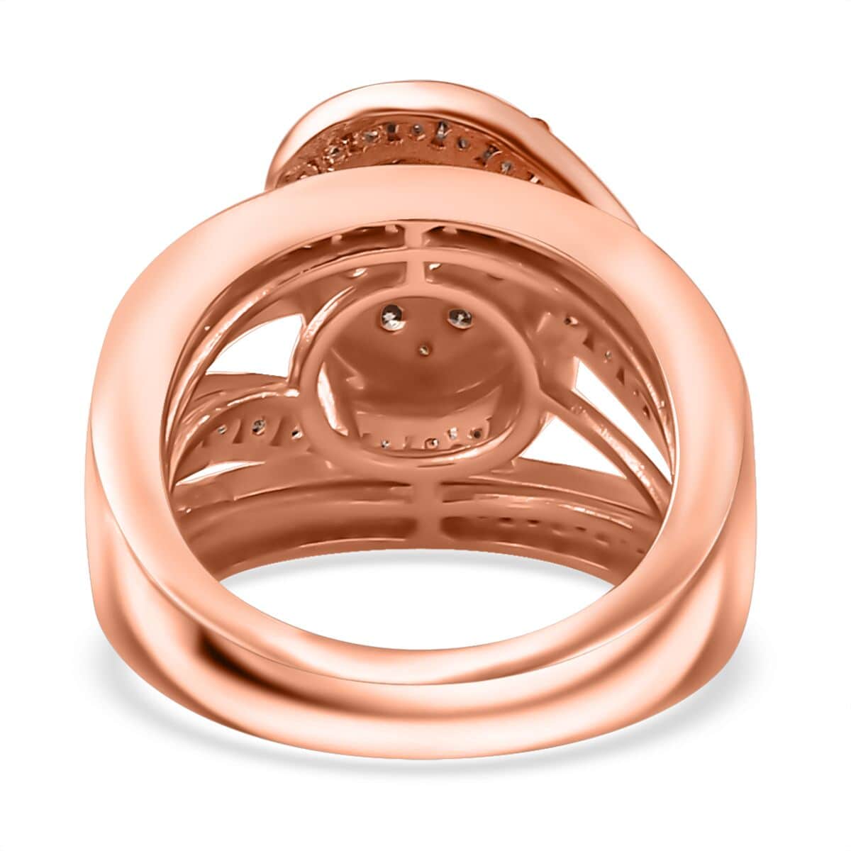 Natural Champagne Diamond Ring in Vermeil Rose Gold Over Sterling Silver (Size 6.0) 2.00 ctw image number 4
