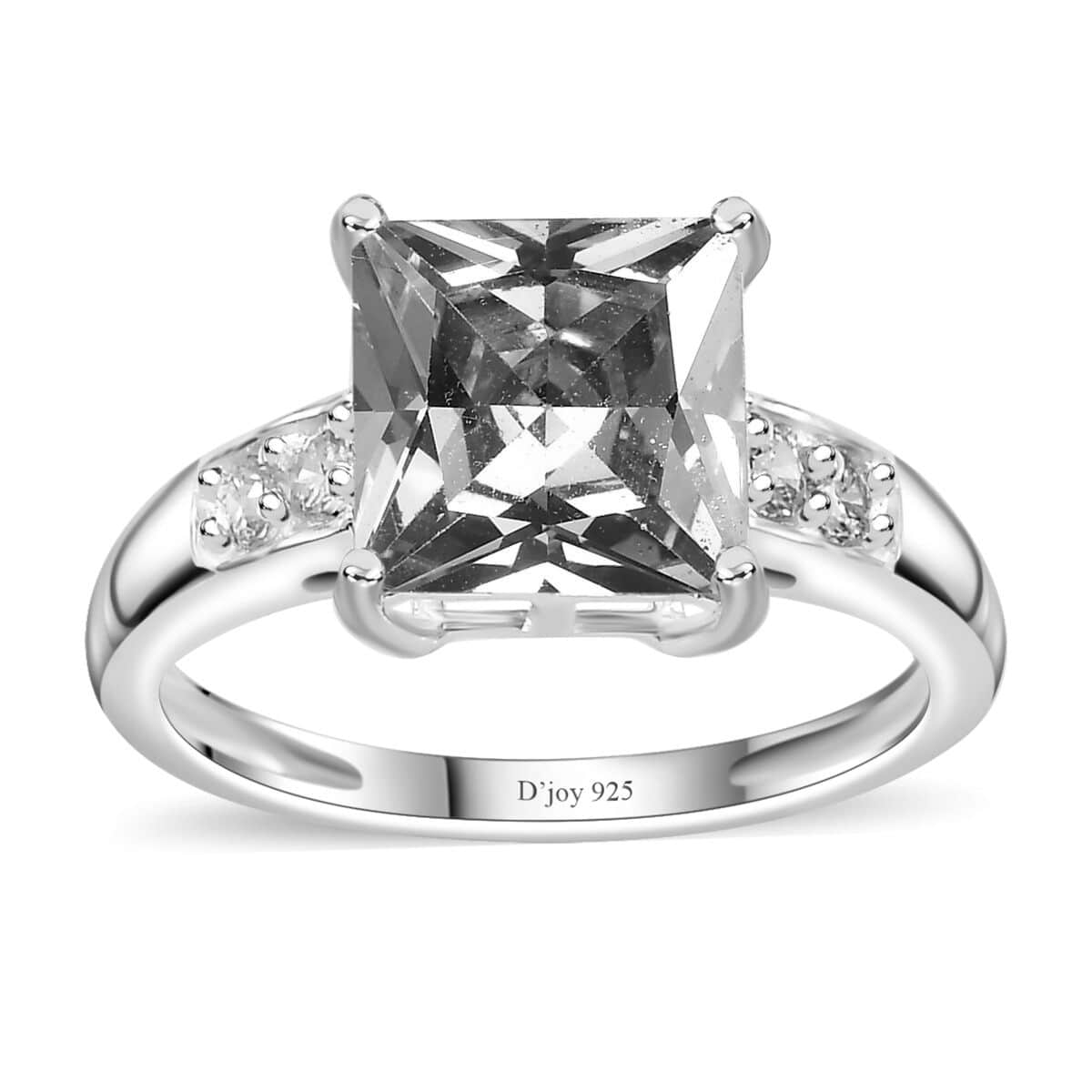 Simulated Champagne Diamond Ring in Sterling Silver (Size 10.0) 4.40 ctw image number 0