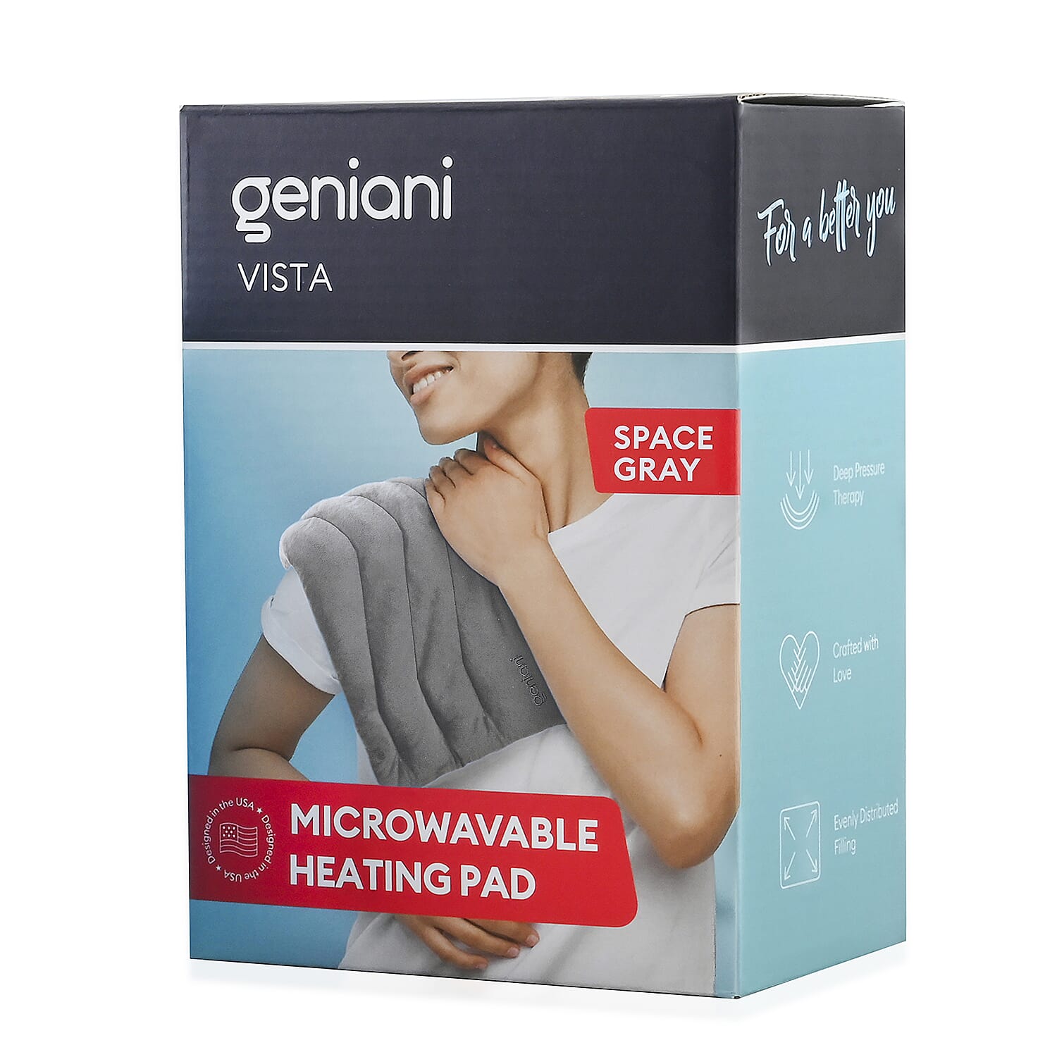 Closeout Geniani Gray Microwavable Heating Pad