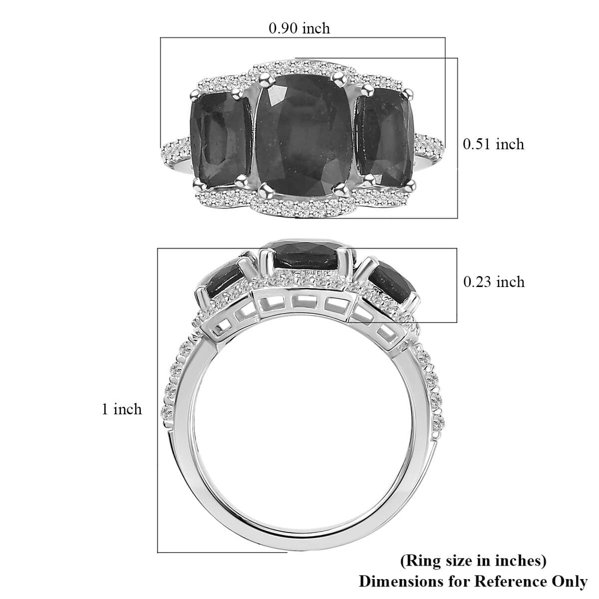 Niassa Ruby (FF), White Zircon Ring in Rhodium Over Sterling Silver (Size 10.0) 5.90 ctw image number 5