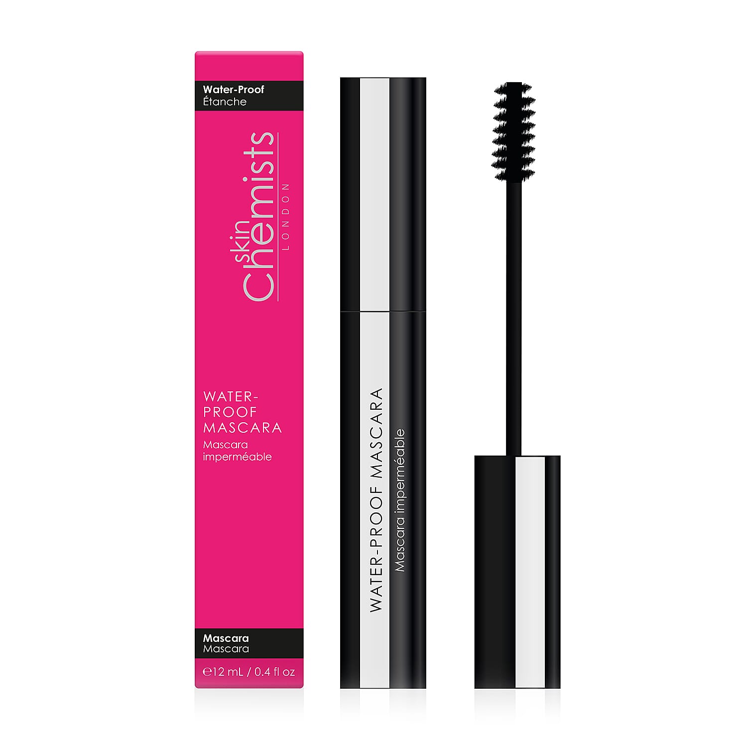 SkinChemists Waterproof Mascara with Nourishing Argan Oil and Vitamin E (0.4 oz)