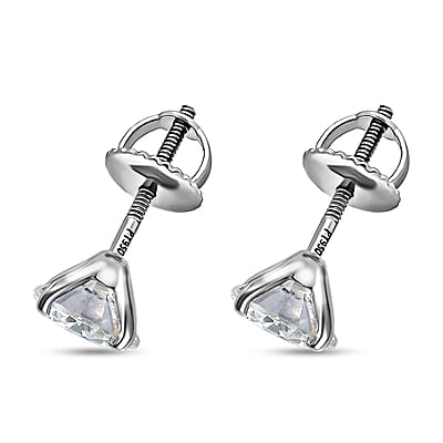 Moissanite 1.90 ctw Solitaire Stud Earrings in 950 Platinum