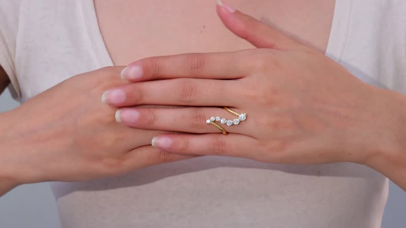 Moissanite Ring in 14K YG Over Vermeil Sterling Silver (Size 10.0) 1.20 ctw