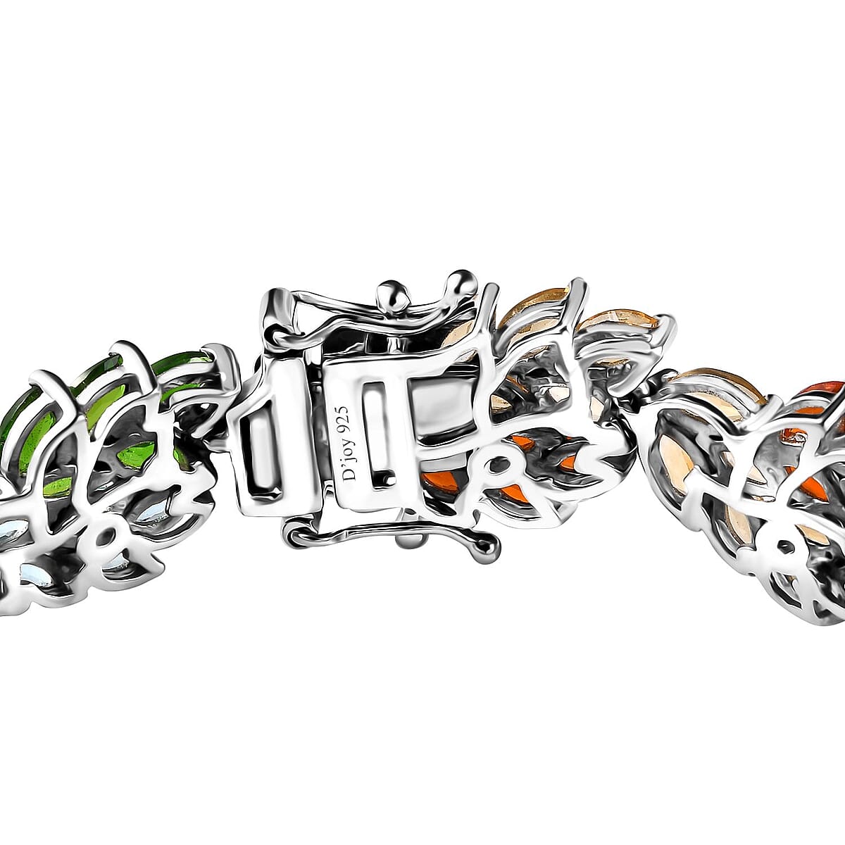 Multi Gemstone Bracelet in Platinum Over Sterling Silver (6.50 In) 16.10 ctw image number 3