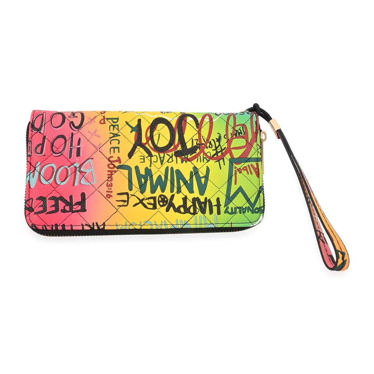2pc Multi Color Backpack with Wristlet Wallet image number 6