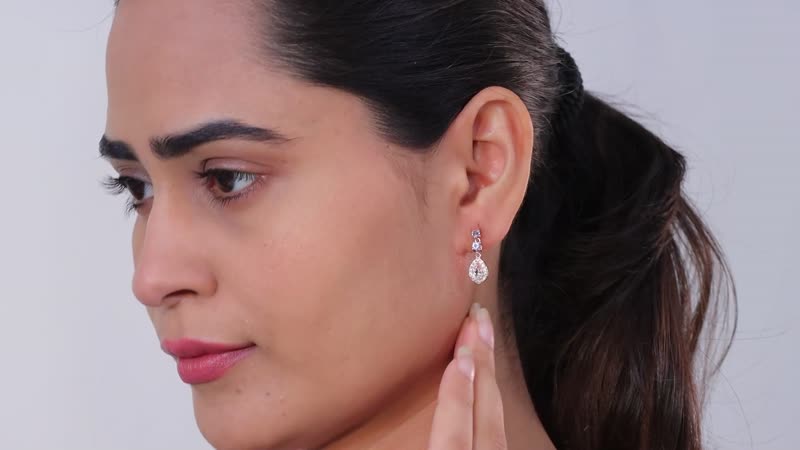 Premium Pink Morganite and Multi Gemstone Dangle Earrings in Vermeil Rose Gold Over Sterling Silver 1.50 ctw