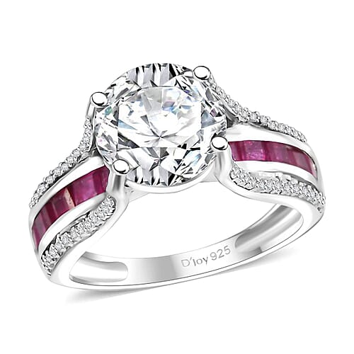 Moissanite & Niassa Ruby / 10 - Product card gallery slide 1 (10177483342137)