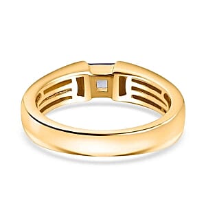 Tanzanite 0.30 ctw Ring in Vermeil Yellow Gold Over Sterling Silver (Size 6.5)