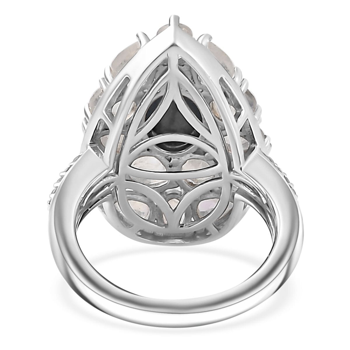 Blue Star Sapphire (DF) and Multi Gemstone Ring in Platinum Over Sterling Silver (Size 7.0) 5.65 ctw image number 5