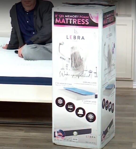Lebra 8 Inch Foam Mattress with 2 Inch Gel Infused Memory Foam Layer Full Made in USA