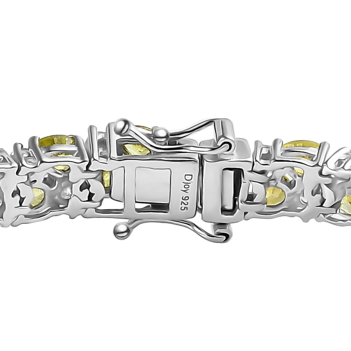 Premium Sphene and Moissanite Bracelet in Rhodium Over Sterling Silver (7.25 In) 13.50 ctw image number 2