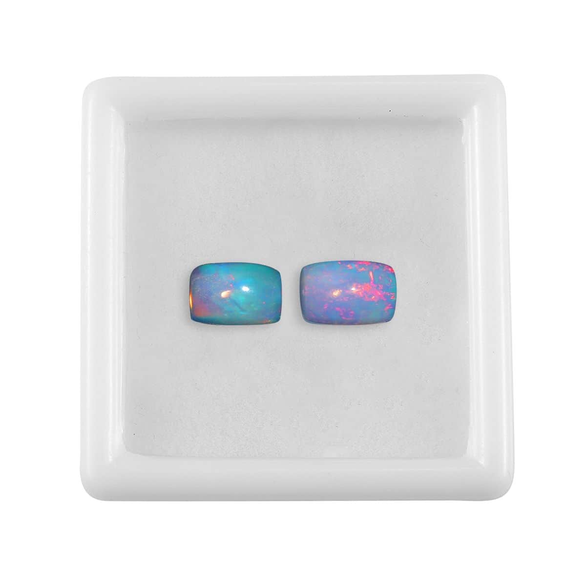 Ethiopian Welo Opal Set of 2 (Cush 6x4 mm) 0.49 ctw image number 3