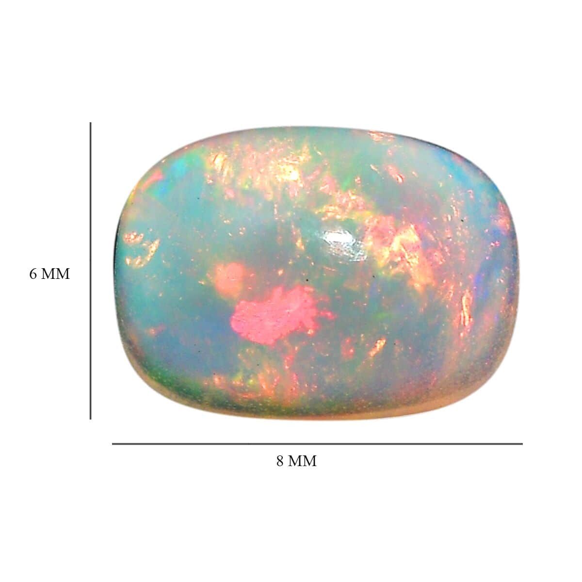 AA Ethiopian Welo Opal (Cush 8x6 mm) 0.50 ctw image number 4