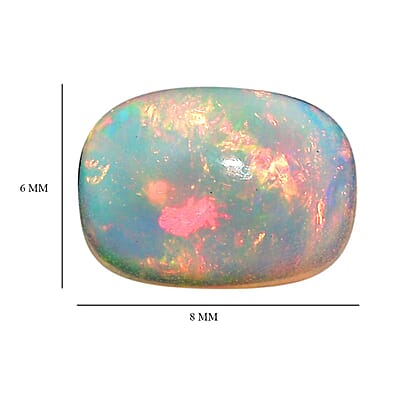 AA Ethiopian Welo Opal (Cush 8x6 mm) 0.50 ctw Loose gemstone