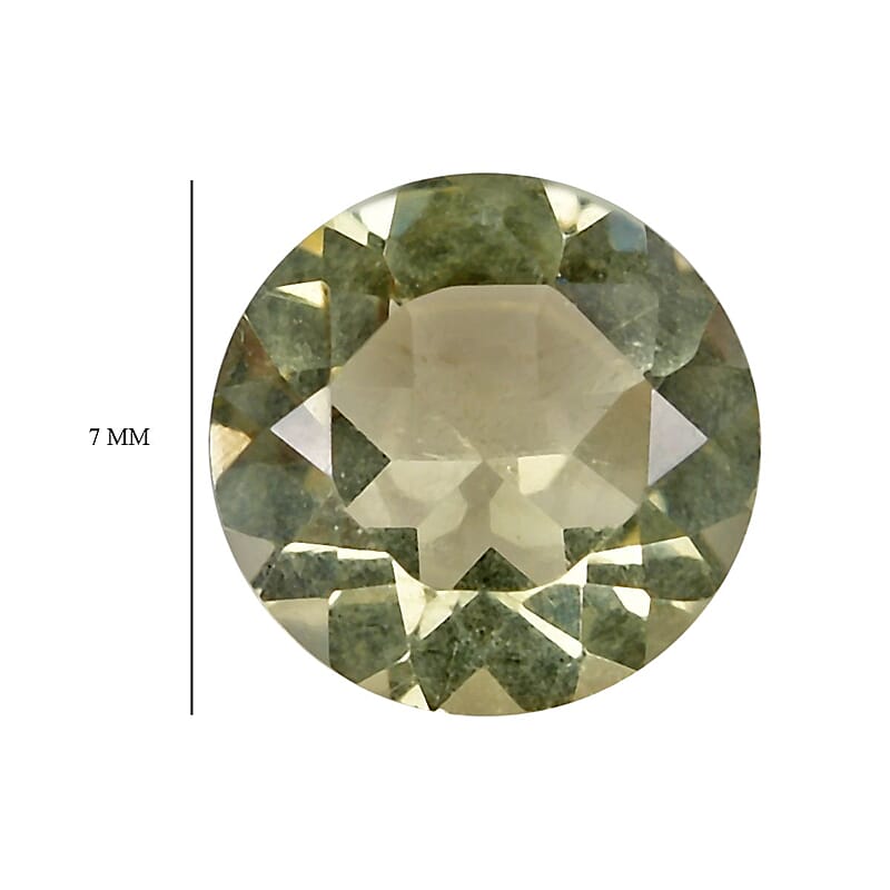 Brazilian Green Gold Quartz Set of 3 (Rnd 7 mm) 2.99 ctw Loose gemstone