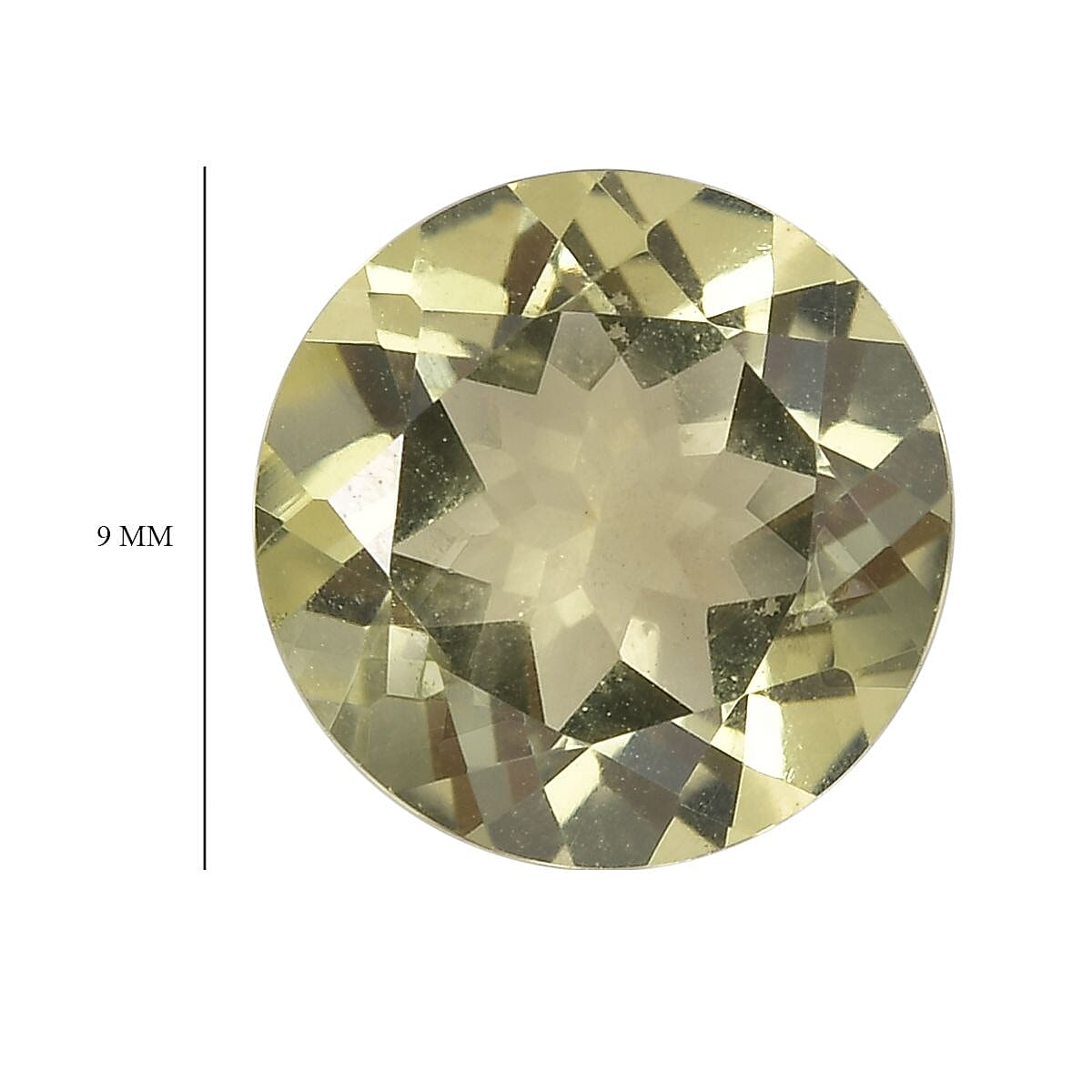 Brazilian Green Gold Quartz Set of 2 (Rnd 9 mm) 4.30 ctw Loose gemstone