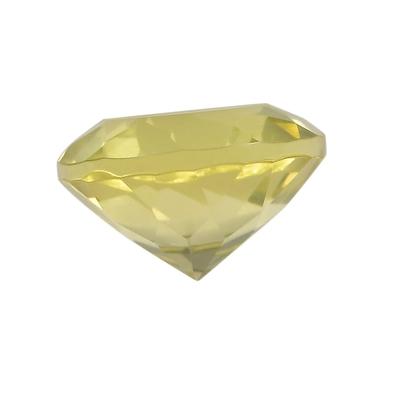 AA Brazilian Green Gold Quartz Set of 2 (Rnd 9 mm) 4.35 ctw Loose gemstone