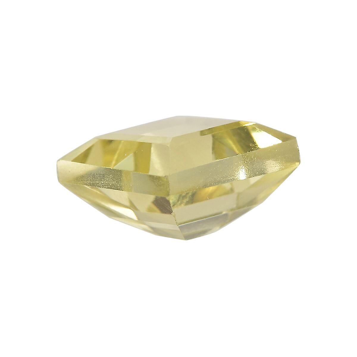 Brazilian Green Gold Quartz Set of 2 (Sqr 8 mm) 4.93 ctw Loose gemstone image number 2