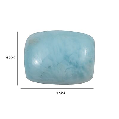 Larimar (Cush 8x6 mm) 1.52 ctw Loose Gemstone