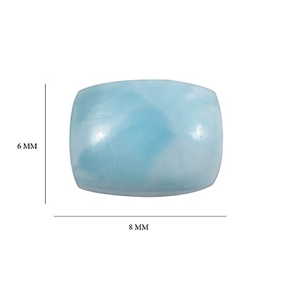 AAA Larimar (Cush 8x6 mm) 1.50 ctw Loose Gemstone