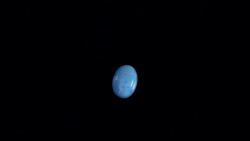 AA Larimar (Ovl 8x6 mm) 1.23 ctw Loose Gemstone
