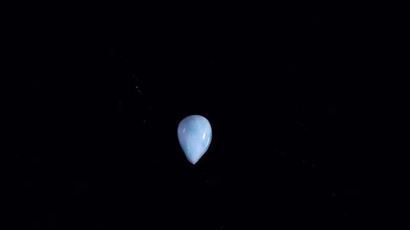 Larimar (Pear 7x5 mm) 0.67 ctw Loose Gemstone