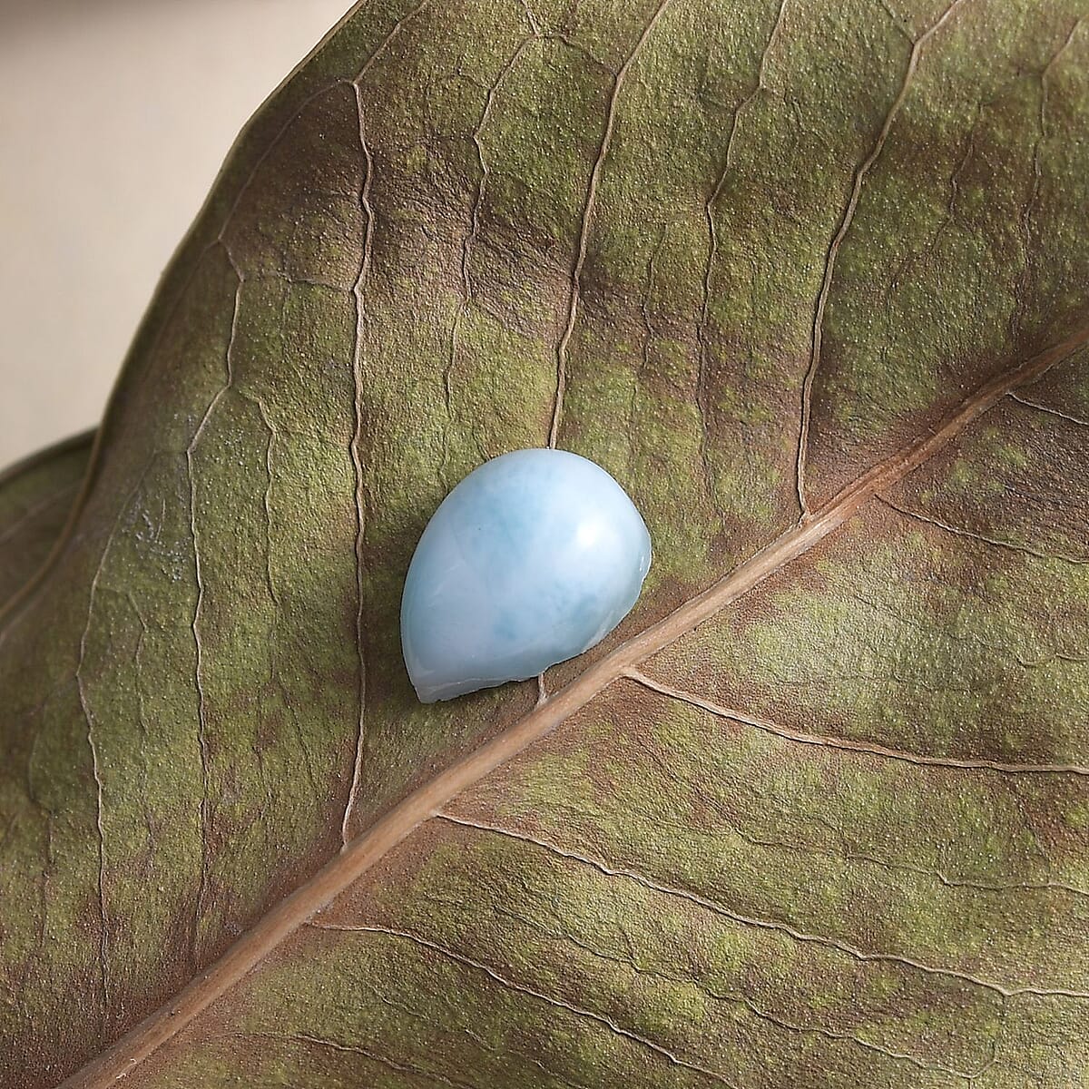 Larimar (Pear 7x5 mm) 0.67 ctw Loose Gemstone image number 1