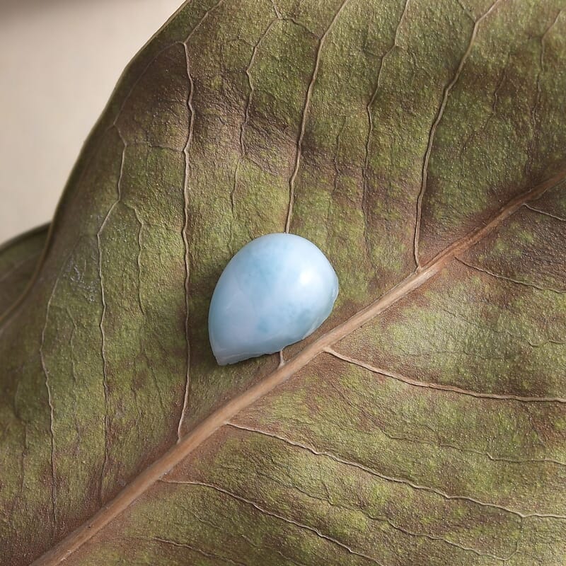 Larimar (Pear 7x5 mm) 0.67 ctw Loose Gemstone